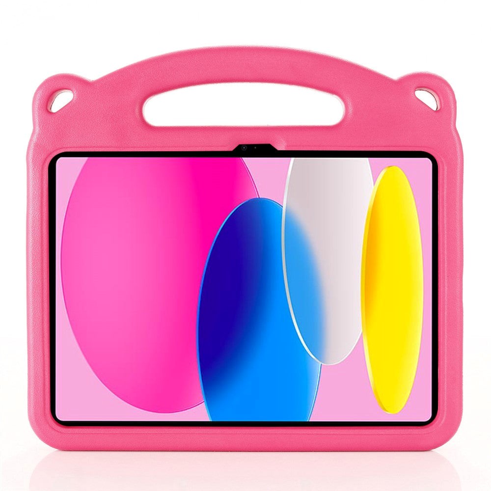 iPad 11" (2025) / iPad 10.9" (2024/2022) Barnedeksel m. Stativfunksjon - Rosa