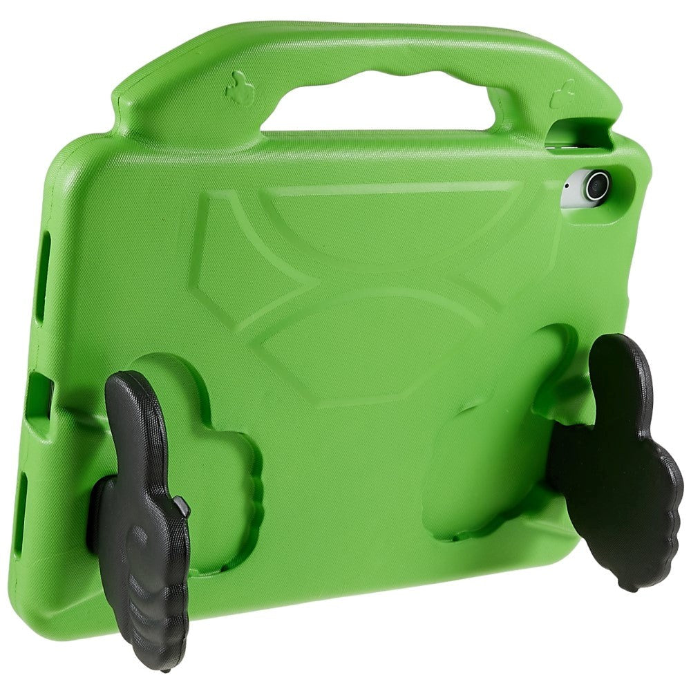 iPad 11" (2025) / iPad 10.9" (2024/2022) Barnedeksel - Thumb Kickstand Bakdeksel - Grønn