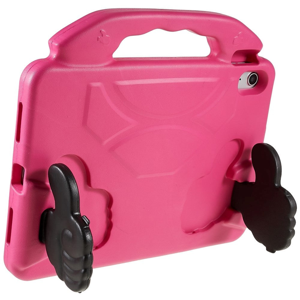 iPad 11" (2025) / iPad 10.9" (2024/2022) Barnedeksel - Thumb Kickstand Bakdeksel - Rosa