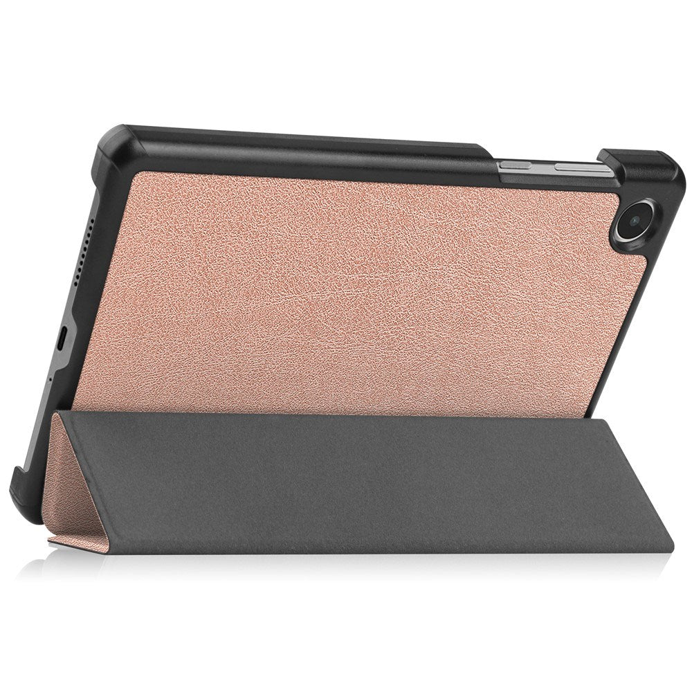 EIDERWOOD Lenovo Tab M8 (4. Gen.) Tri-Fold Kunstskinn Flip Deksel - Rosegull