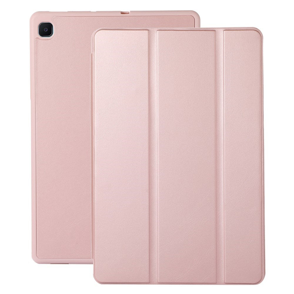 Samsung Galaxy Tab S6 Lite (2020-2024) Magnetisk Tri-Fold Skinn Deksel m. Stativfunksjon - Rose Gold