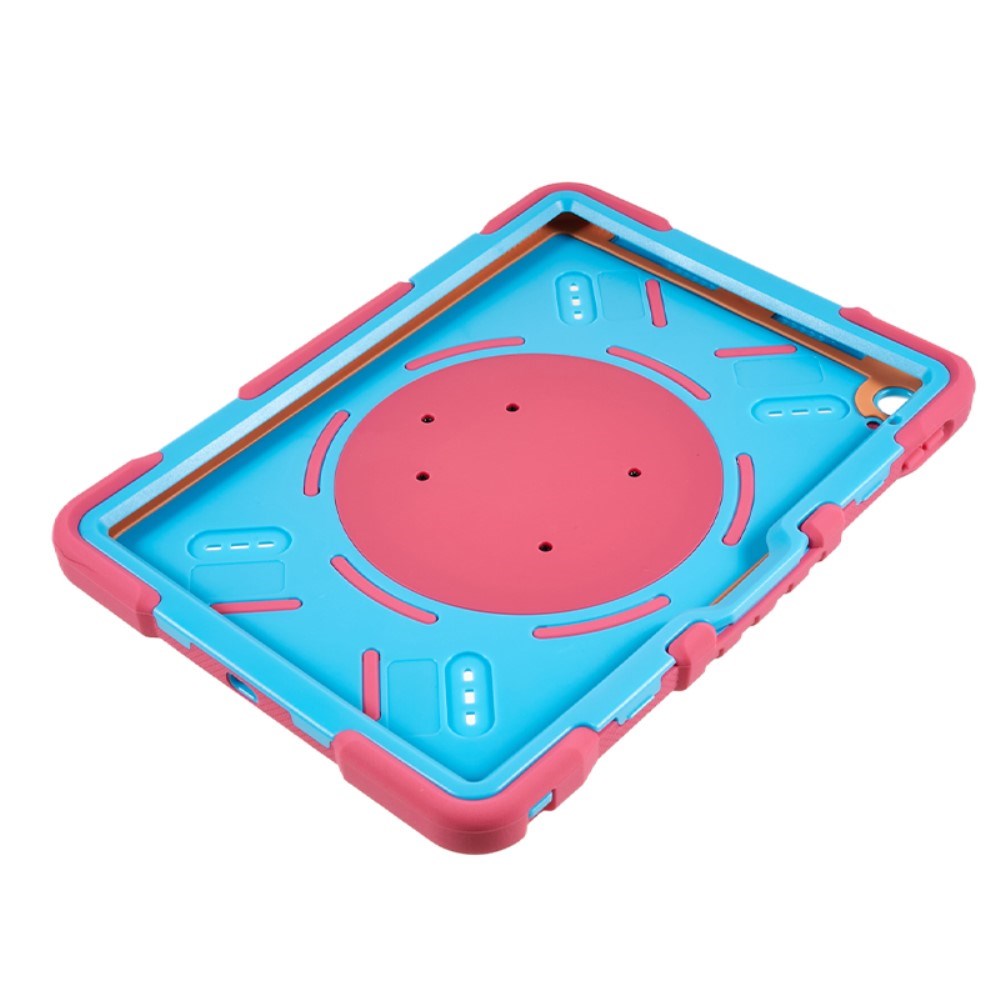 Pepkoo iPad 11" (2025) / 10.9" (2024 / 2022) Barnedeksel med Roterbart Stativ - Rosa / Blå