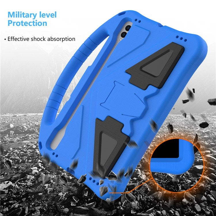 EIDERWOOD Samsung Galaxy Tab S9 / S8 / S7 Barnevennlig Deksel m. Håndtak & Ståfunksjon - Blå