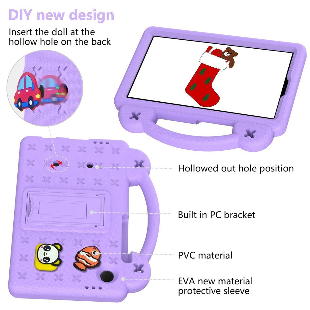 EIDERWOOD Samsung Galaxy Tab A11 / A9 Barnedeksel m. Kickstand - Lilla