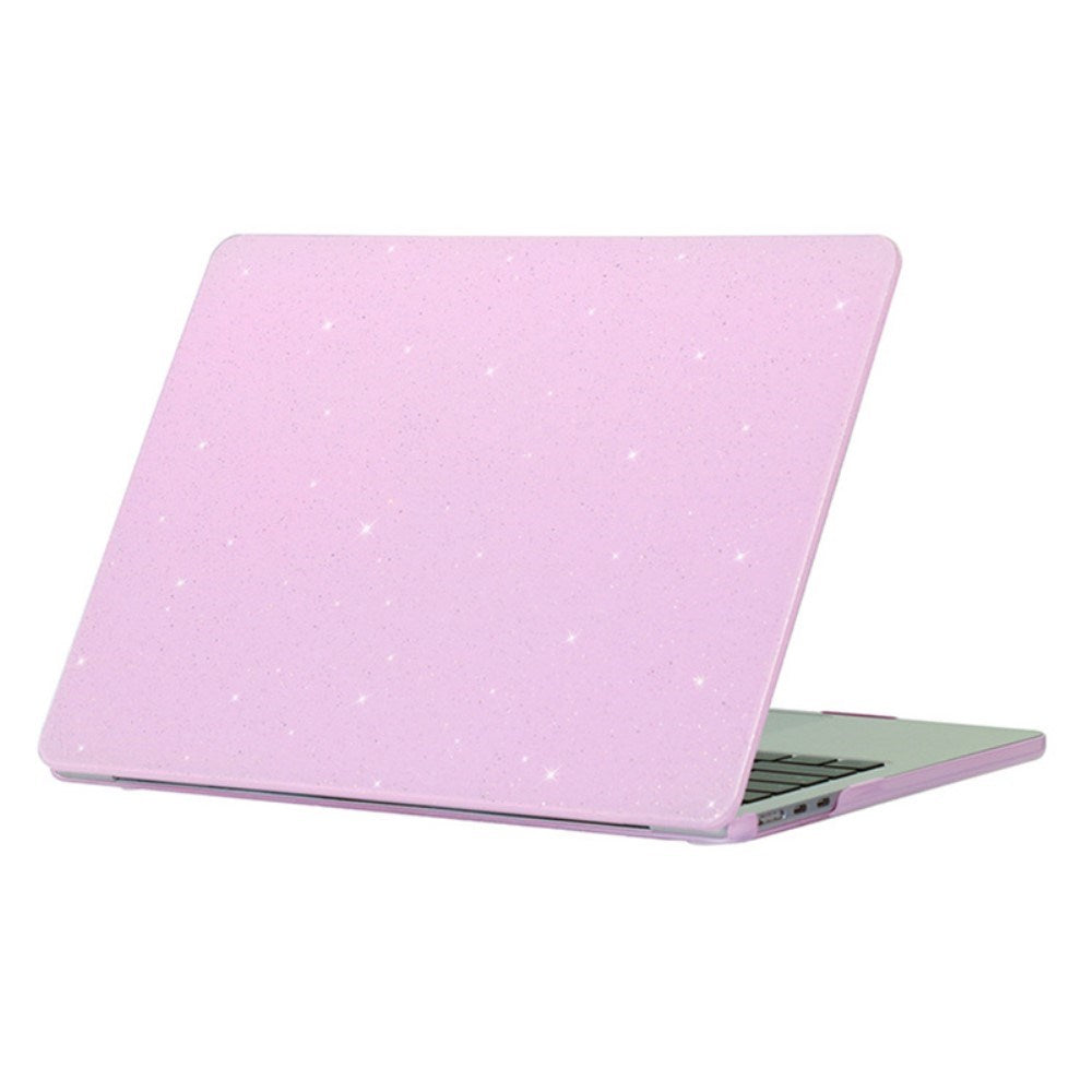 MacBook Air 13" M2/M3/M4 (2022-2025) Hardplast Deksel med Glitterdesign - Lilla