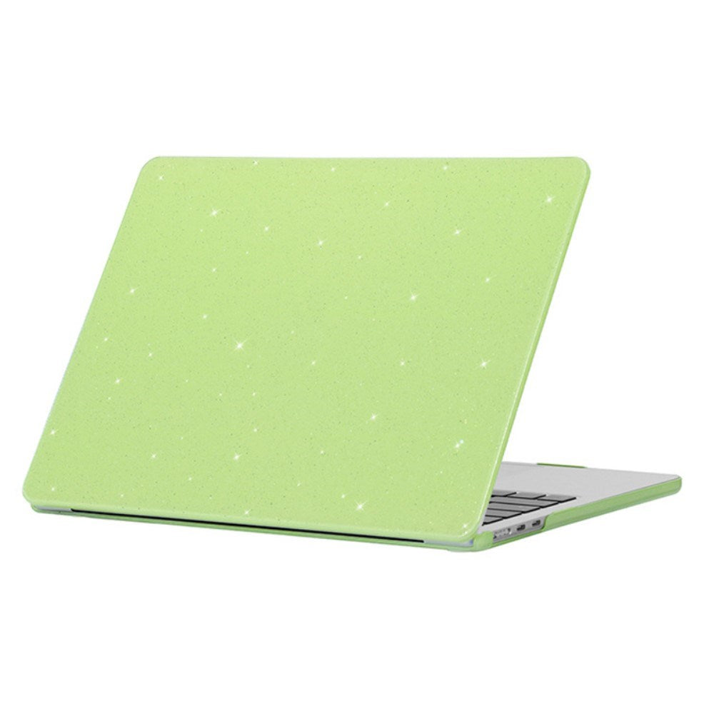 MacBook Air 15" M2/M3/M4 (2023-2025) Hardplast Deksel med Glitterdesign - Grønn