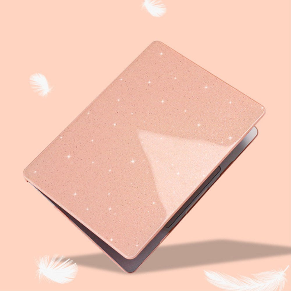 MacBook Air 15" M2/M3/M4 (2023-2025) Hardplast Deksel med Glitterdesign - Lilla
