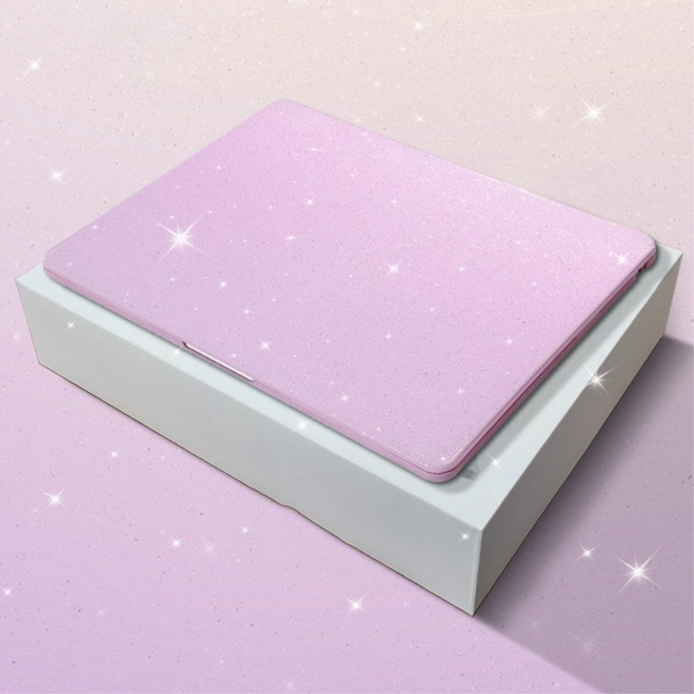 MacBook Air 15" M2/M3/M4 (2023-2025) Hardplast Deksel med Glitterdesign - Lilla