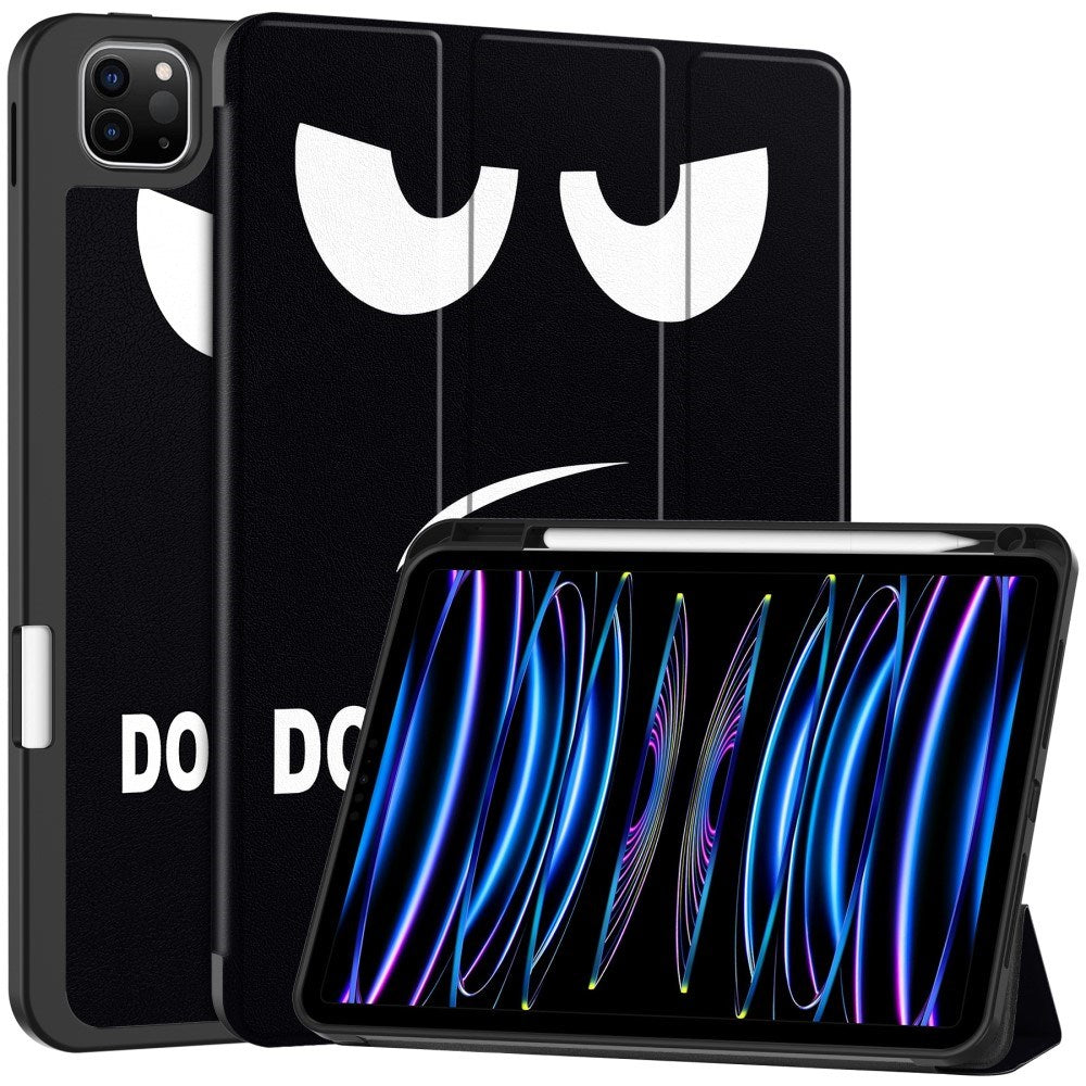 EIDERWOOD iPad Pro 11" (2025 / 2024) Tri-Fold Kunstskinn Flip Deksel m. Våkne / Sove Funksjon - Don't Touch Me