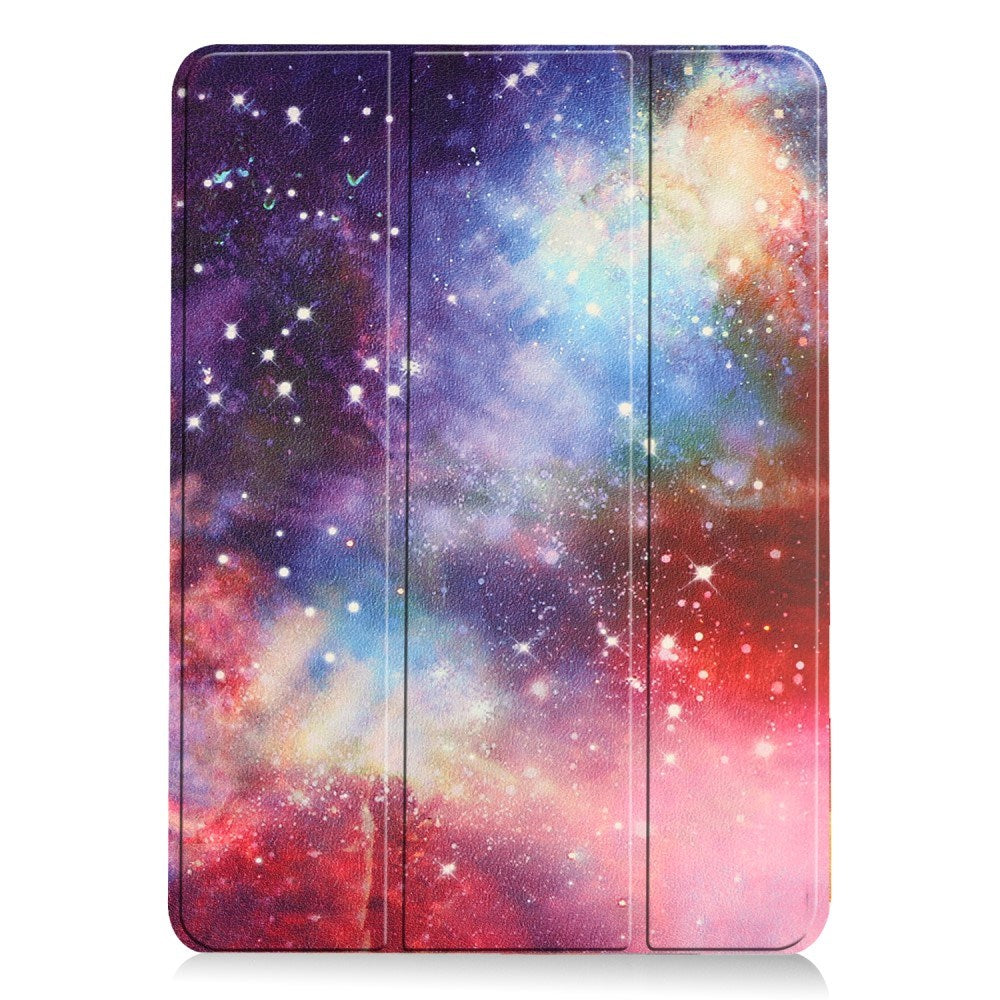 EIDERWOOD iPad Air 11" (2025 / 2024) Tri-Fold Kunstskinn Flip Deksel m. Våkne / Sove Funksjon - Galaxy