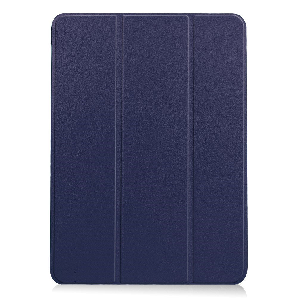 EIDERWOOD iPad Air 11" (2025 / 2024) Litchi Tri-Fold Skinn Flip Deksel - Blå