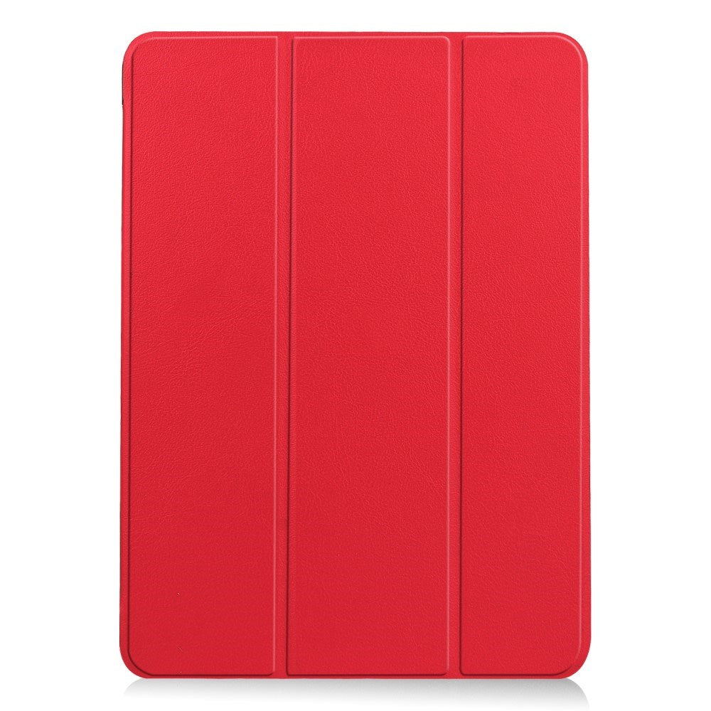 EIDERWOOD iPad Air 11" (2025 / 2024) Litchi Tri-Fold Skinn Flip Deksel - Rød