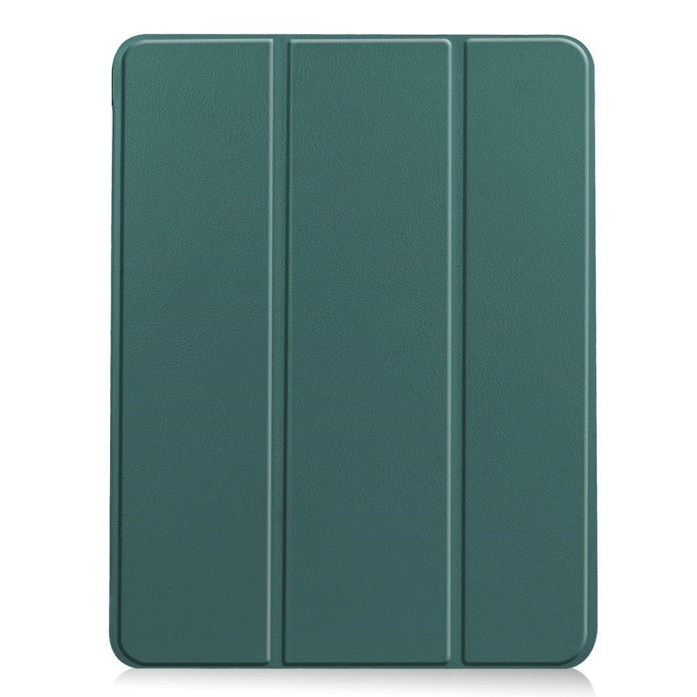 EIDERWOOD iPad Air 11" (2025 / 2024) Litchi Tri-Fold Skinn Flip Deksel - Grønn