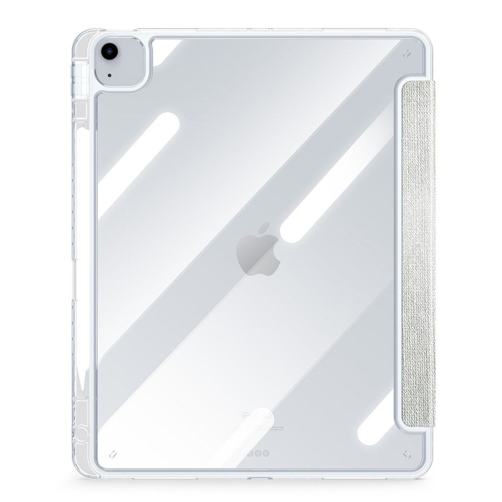 iPad Air 13" (2025 / 2024) DUX DUCIS Unid Series Tri-Fold Flip Deksel - Gjennomsiktig / Grønn