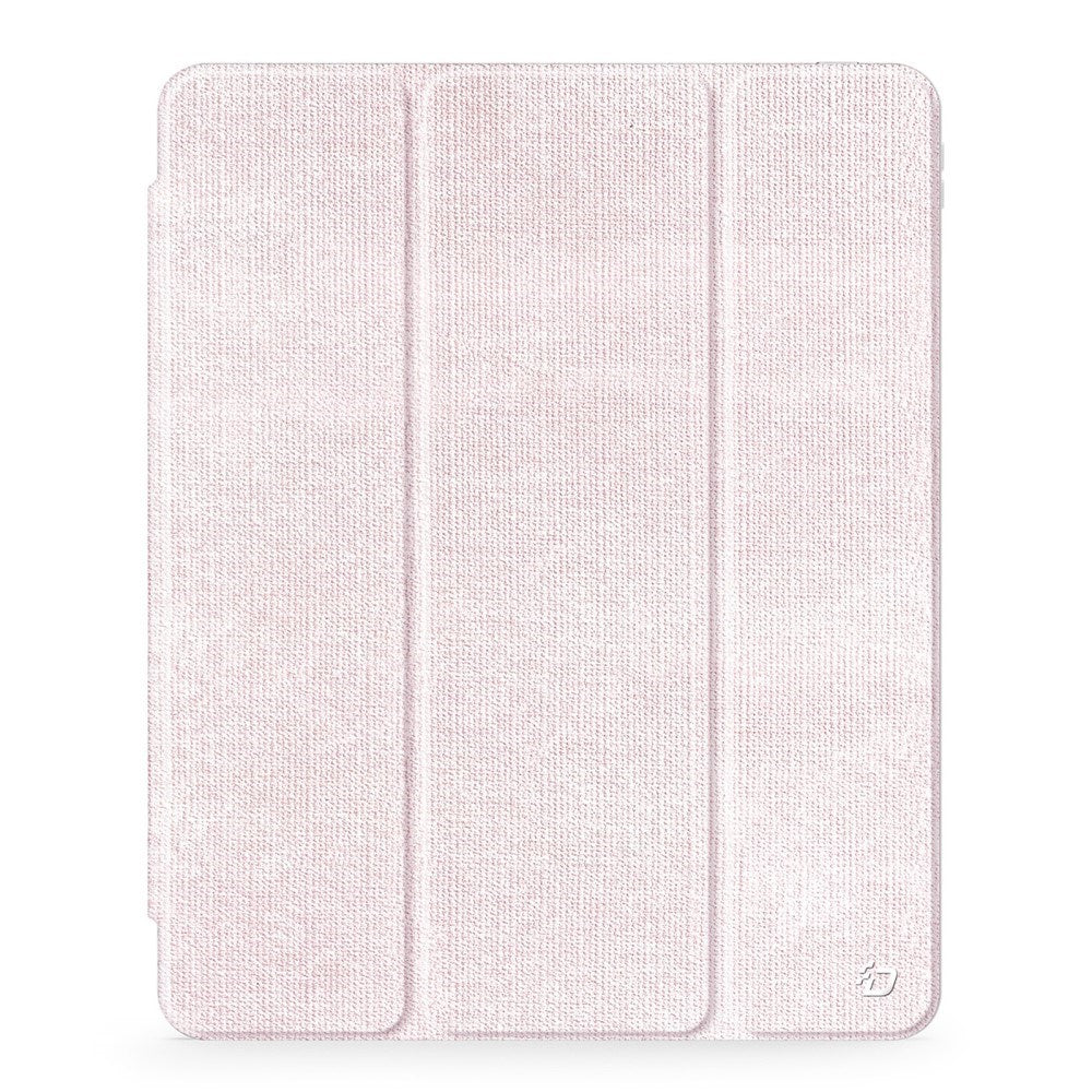 iPad Air 13" (2025 / 2024) DUX DUCIS Unid Series Tri-Fold Flip Deksel - Gjennomsiktig / Pink