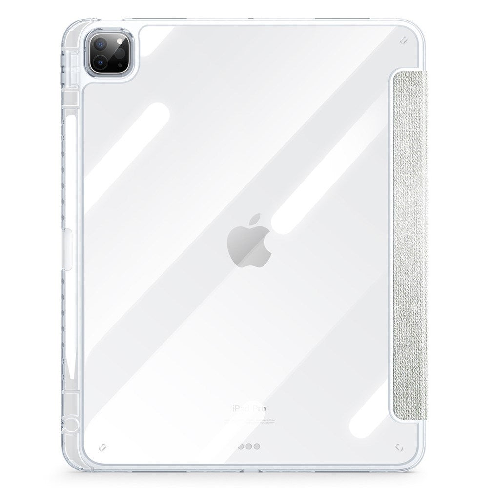 iPad Pro 13" (2025 / 2024) DUX DUCIS Unid Series Tri-Fold Flip Deksel - Gjennomsiktig / Grønn