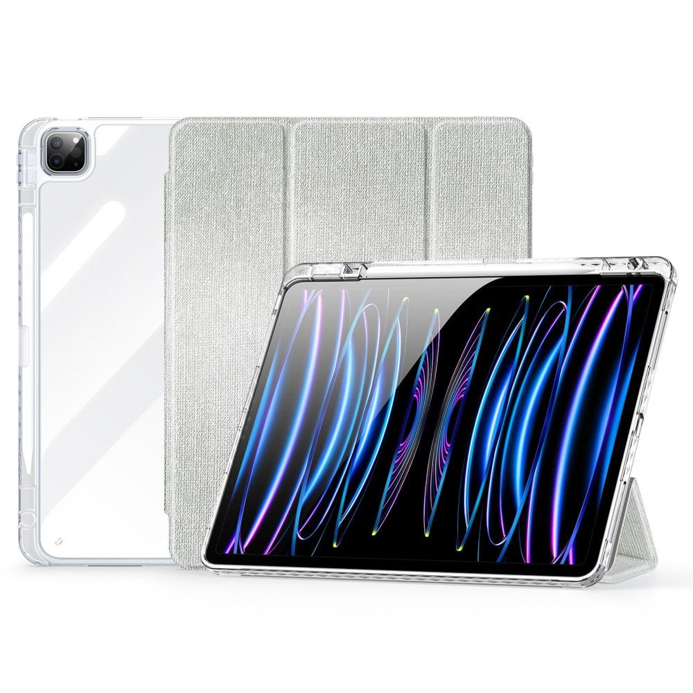 iPad Pro 13" (2025 / 2024) DUX DUCIS Unid Series Tri-Fold Flip Deksel - Gjennomsiktig / Grønn