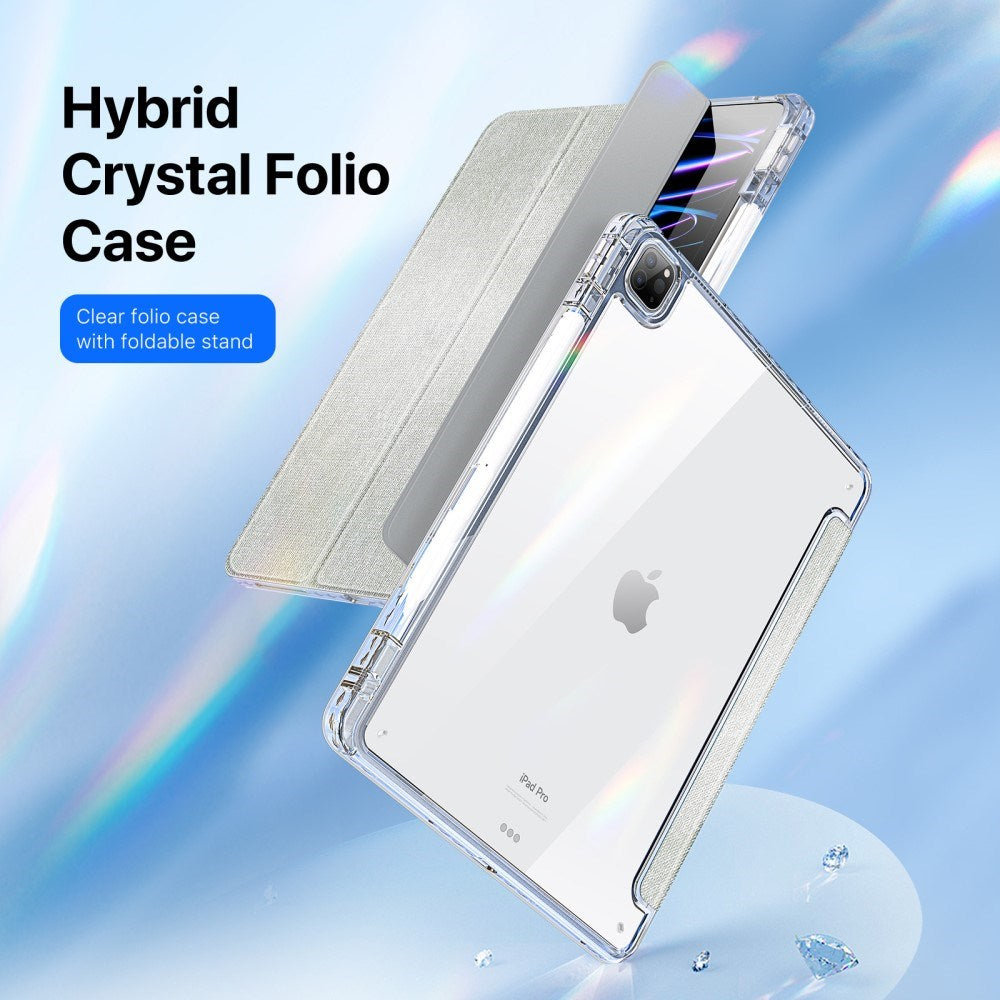 iPad Pro 13" (2025 / 2024) DUX DUCIS Unid Series Tri-Fold Flip Deksel - Gjennomsiktig / Grønn