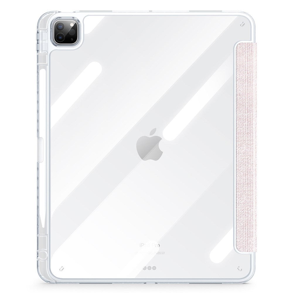 iPad Pro 13" (2025 / 2024) DUX DUCIS Unid Series Tri-Fold Flip Deksel - Gjennomsiktig / Pink