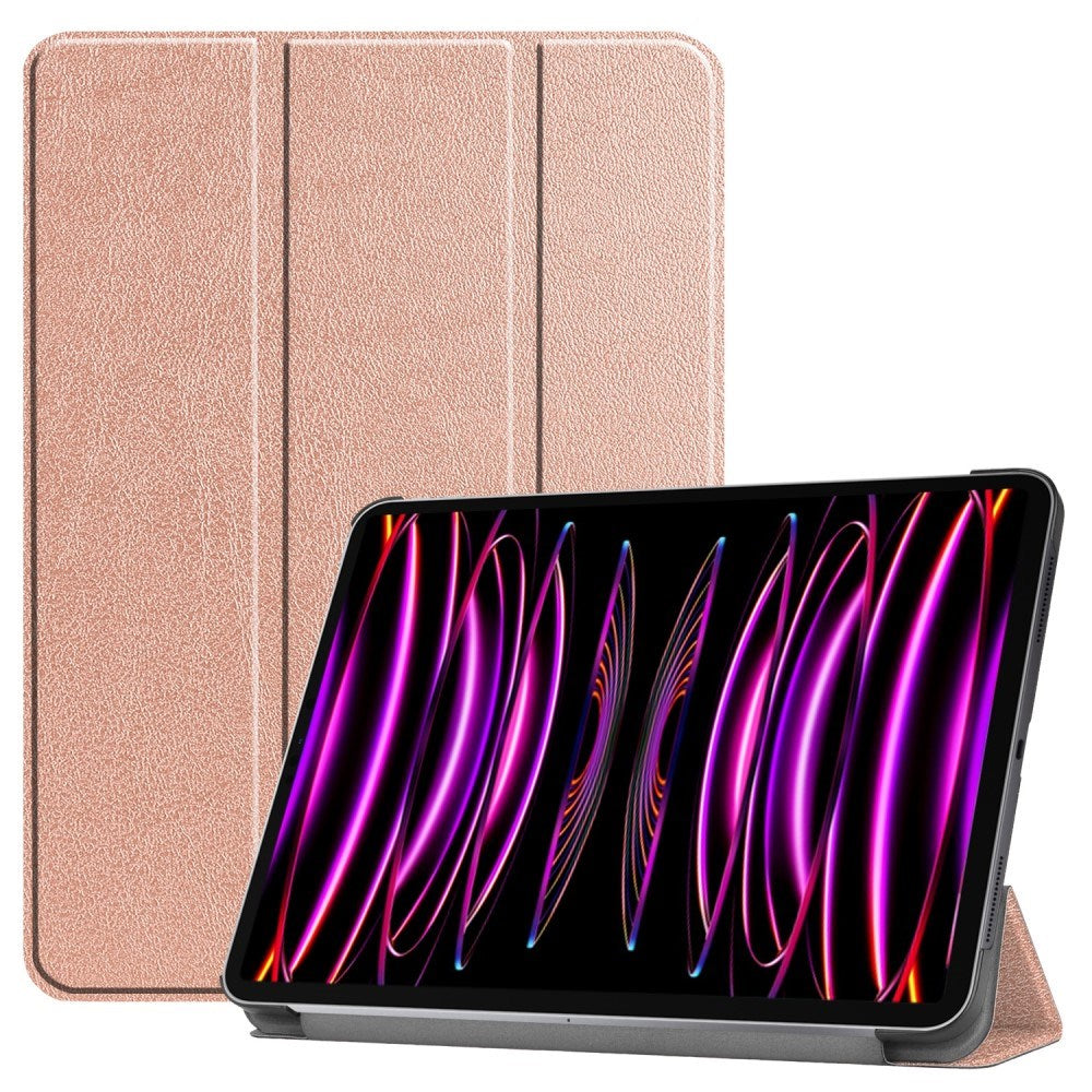 EIDERWOOD iPad Air 13" (2025 / 2024) Tri-Fold Skinn Flip Deksel - Rose Gold