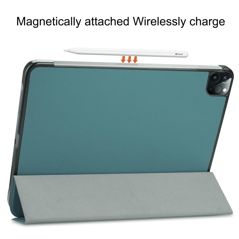 EIDERWOOD iPad Air 13" (2025 / 2024) Tri-Fold Skinn Flip Deksel - Grønn