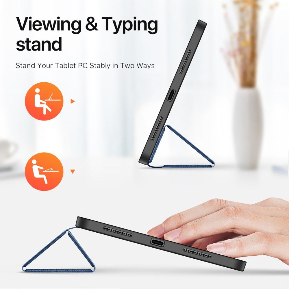 iPad Pro 11" (2025 / 2024) DUX DUCIS DOMO Series Flip Deksel med Penneholder - Blå