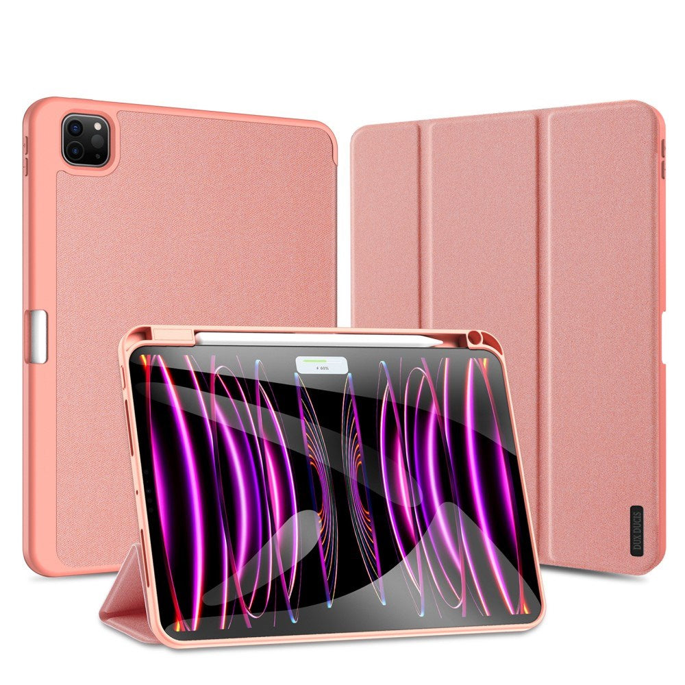 iPad Pro 11" (2025 / 2024) DUX DUCIS DOMO Series Flip Deksel med Penneholder - Pink