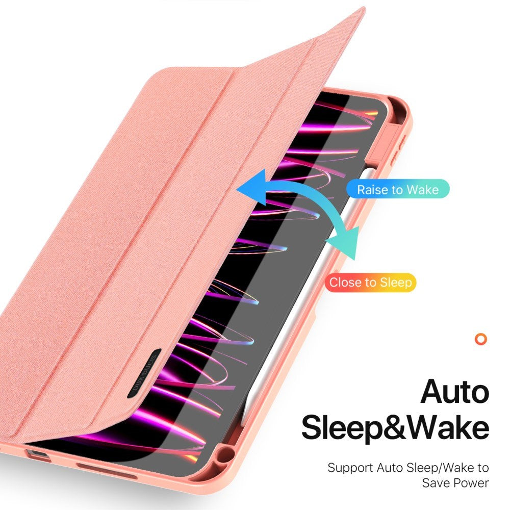 iPad Pro 11" (2025 / 2024) DUX DUCIS DOMO Series Flip Deksel med Penneholder - Pink