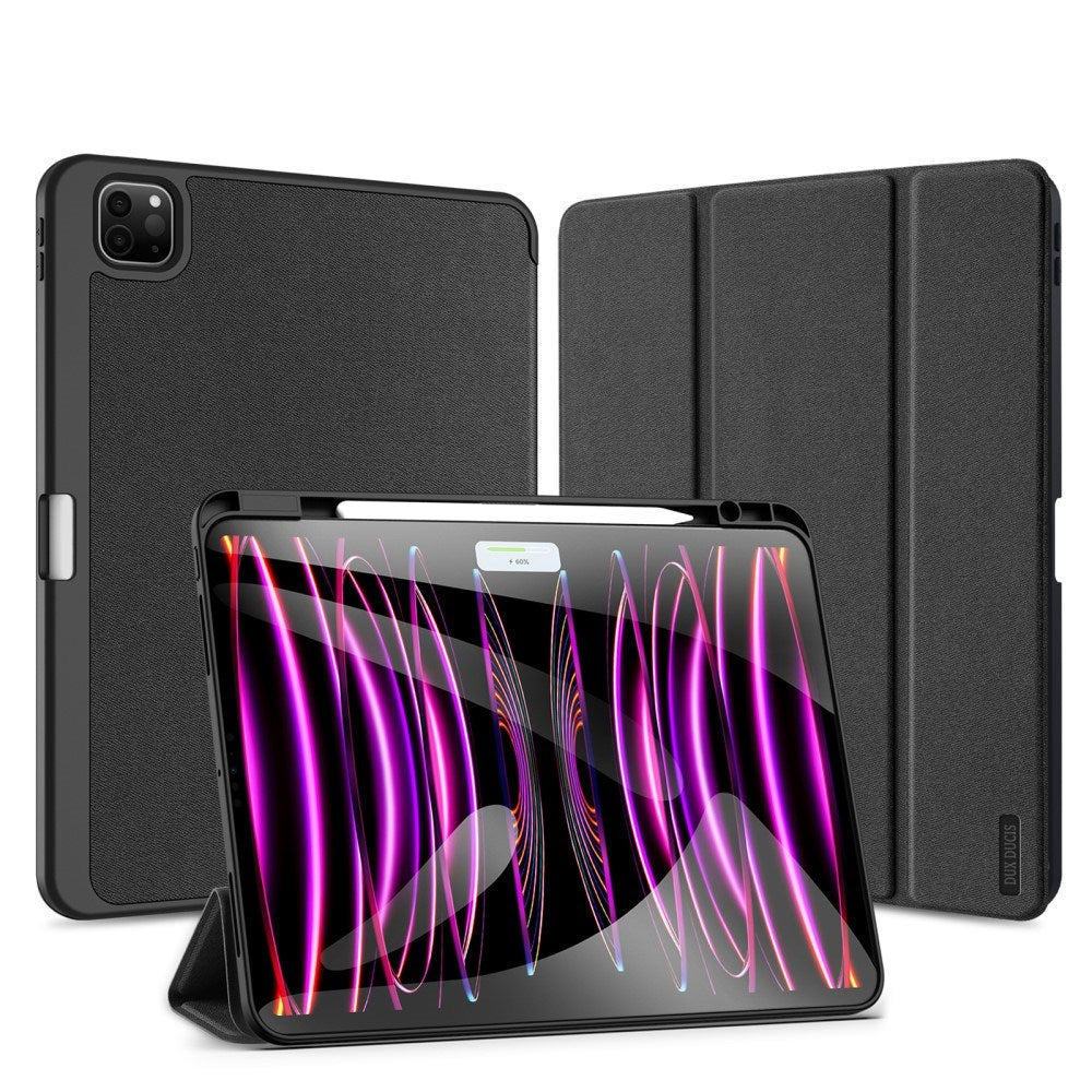 iPad Pro 13" (2025 / 2024) DUX DUCIS DOMO Series Flip Deksel med Penneholder - Svart