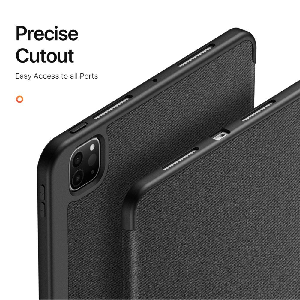 iPad Pro 13" (2025 / 2024) DUX DUCIS DOMO Series Flip Deksel med Penneholder - Svart