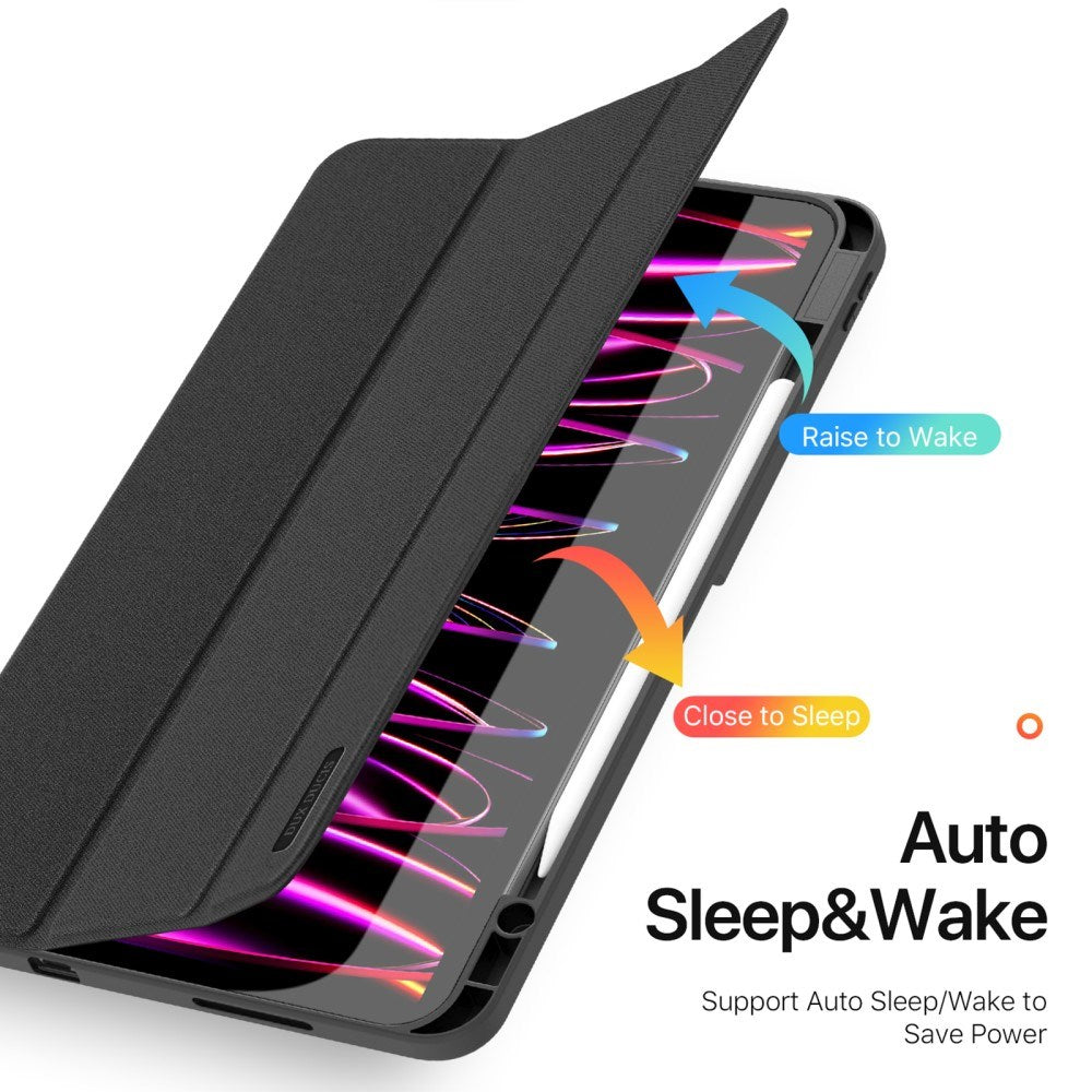 iPad Pro 13" (2025 / 2024) DUX DUCIS DOMO Series Flip Deksel med Penneholder - Svart