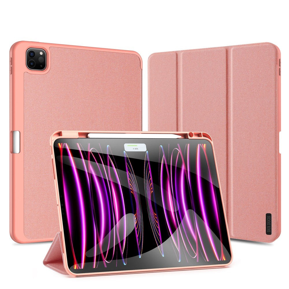 iPad Pro 13" (2025 / 2024) DUX DUCIS DOMO Series Flip Deksel med Penneholder - Pink