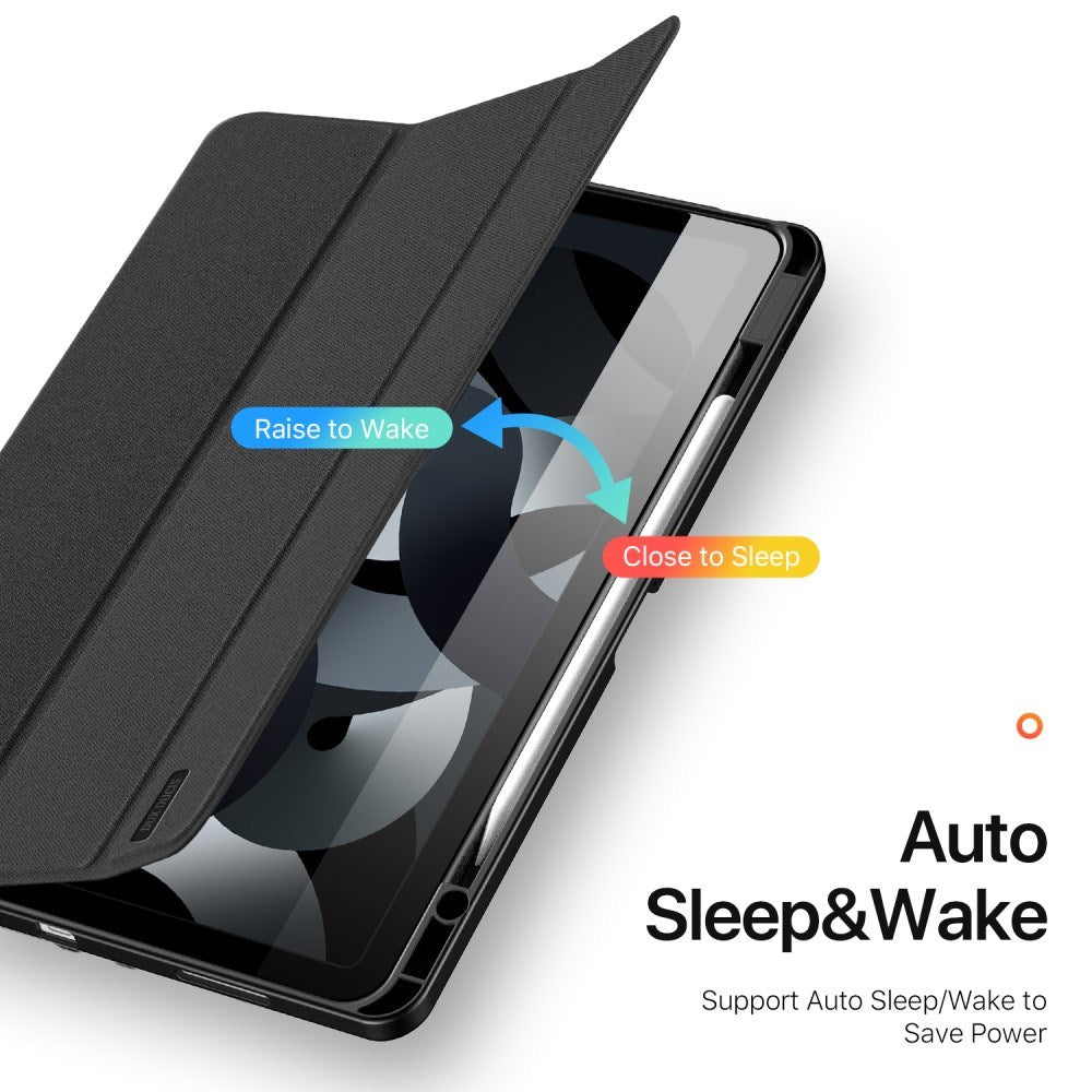 iPad Air 13" (2025 / 2024) DUX DUCIS DOMO Series Flip Deksel med Penneholder - Svart