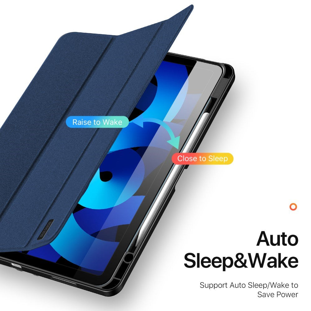 iPad Air 13" (2025 / 2024) DUX DUCIS DOMO Series Flip Deksel med Penneholder - Blå