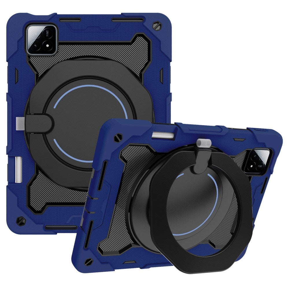 EIDERWOOD Xiaomi Pad 6S Pro Tablet Deksel Anti-Drop m. Kickstand og Pennholder - Mørk Blå