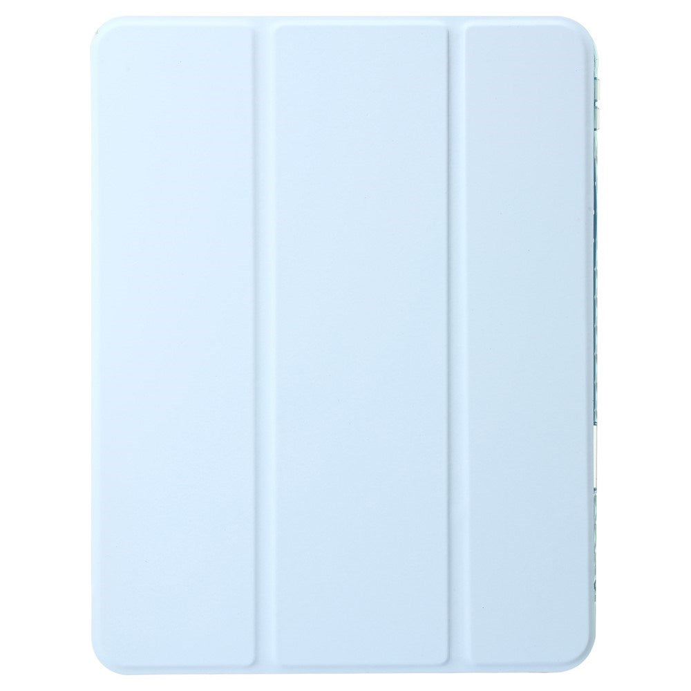 EIDERWOOD iPad Pro 11" (2025 / 2024) Tri-Fold Kunst Skinn Deksel med Apple Pencil Holder - Grå