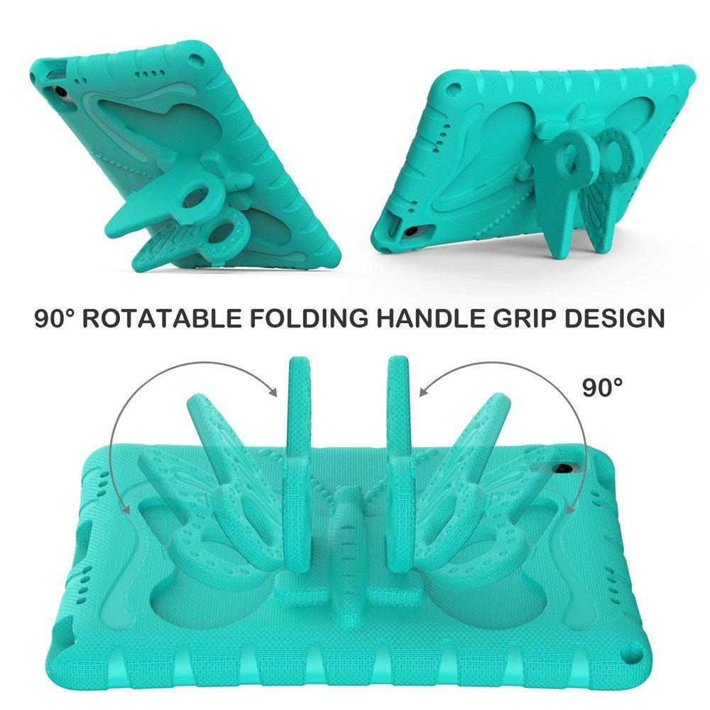 Samsung Galaxy Tab A11+ (Plus) / A9+ (Plus) EIDERWOOD Butterfly Kickstand Barnedeksel - Turkis