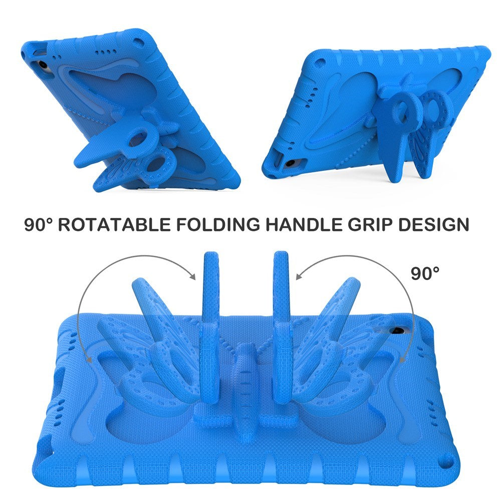 Samsung Galaxy Tab A11+ (Plus) / A9+ (Plus) EIDERWOOD Butterfly Kickstand Barnedeksel - Blå