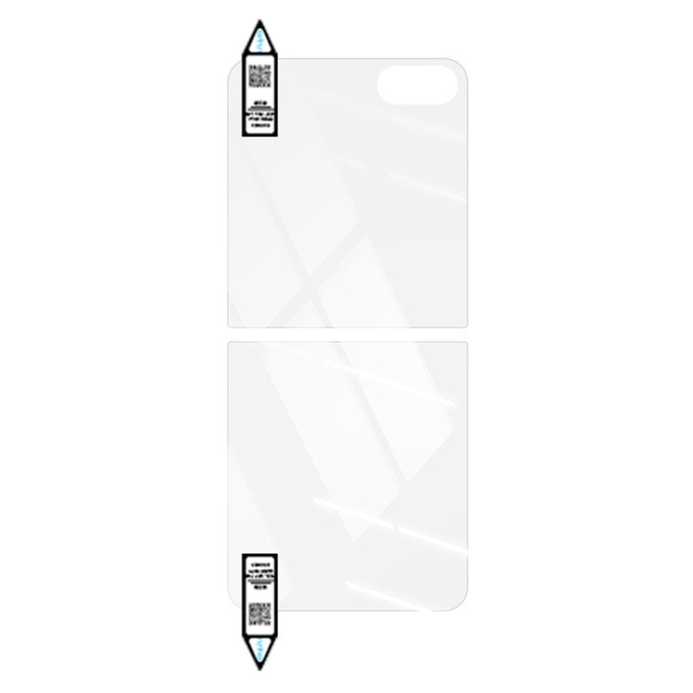 Samsung Galaxy Z Flip7 FE / Flip6 RURIHAI - Herdet Skjermbeskyttelsesglass- Case Friendly - Gjennomsiktig