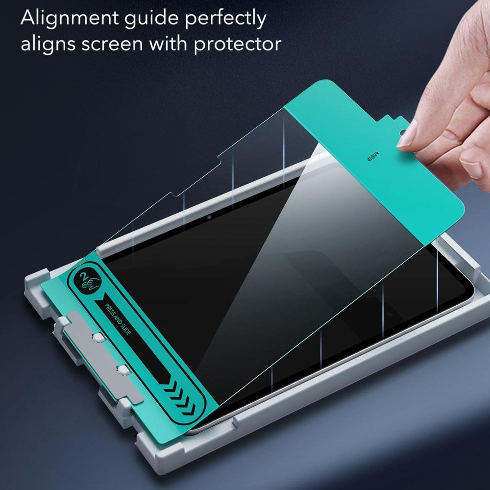 ESR iPad Pro 11" (2025 / 2024) Herdet Skjermbeskytter inkl. Monteringsramme - Full Fit - 2 stk. - Gjennomsiktig