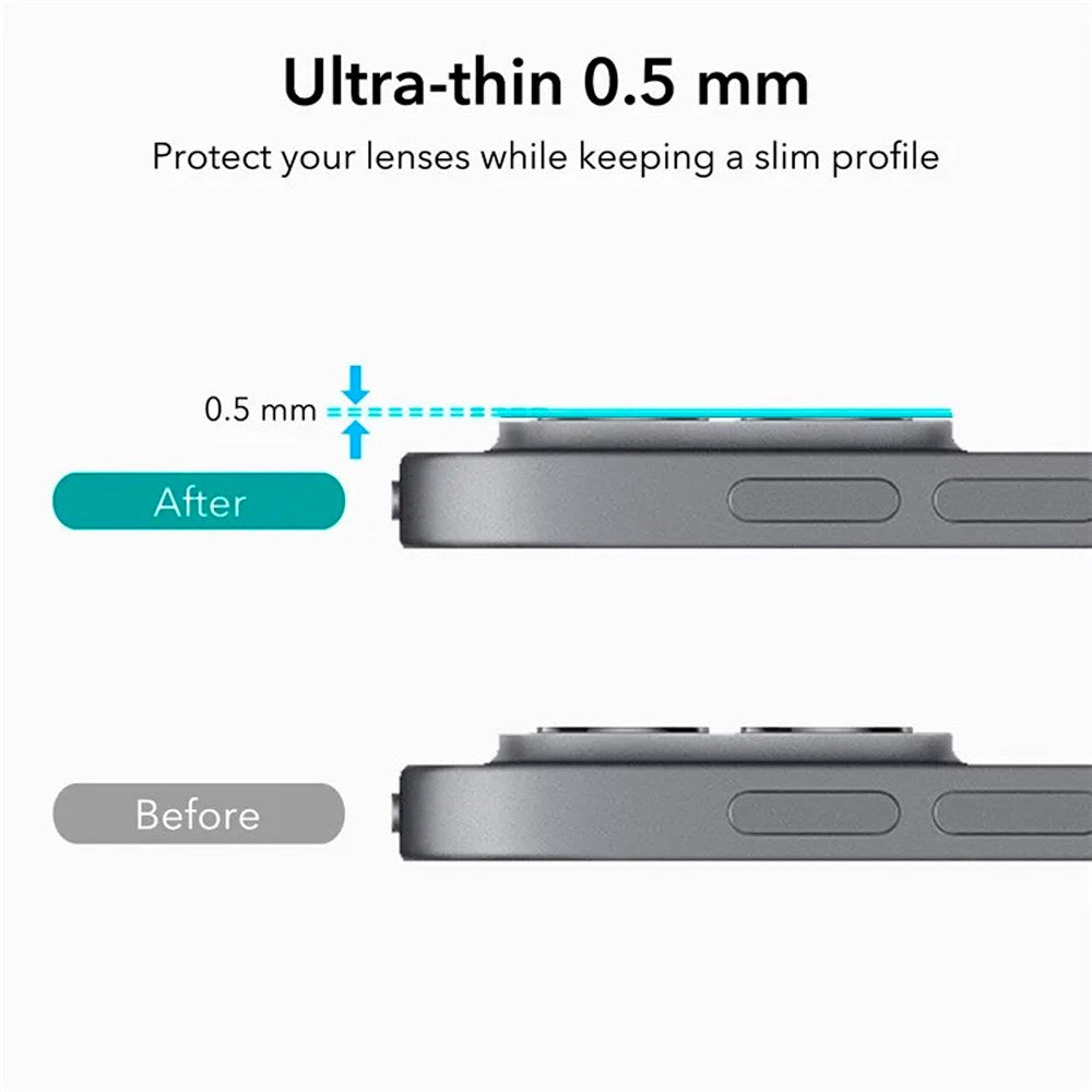 ESR iPad Pro 13" (2025 / 2024) / 12,9" (2022-2020) / 11" (2022-2020) - 2-pakning - Kameralinsebeskytter - Svart
