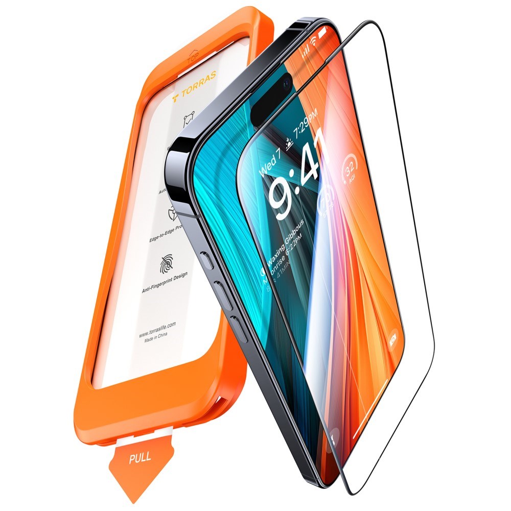 iPhone 18 Pro Max / 17 Pro Max TORRAS HD Shield Beskyttelsesglass - Gjennomsiktig