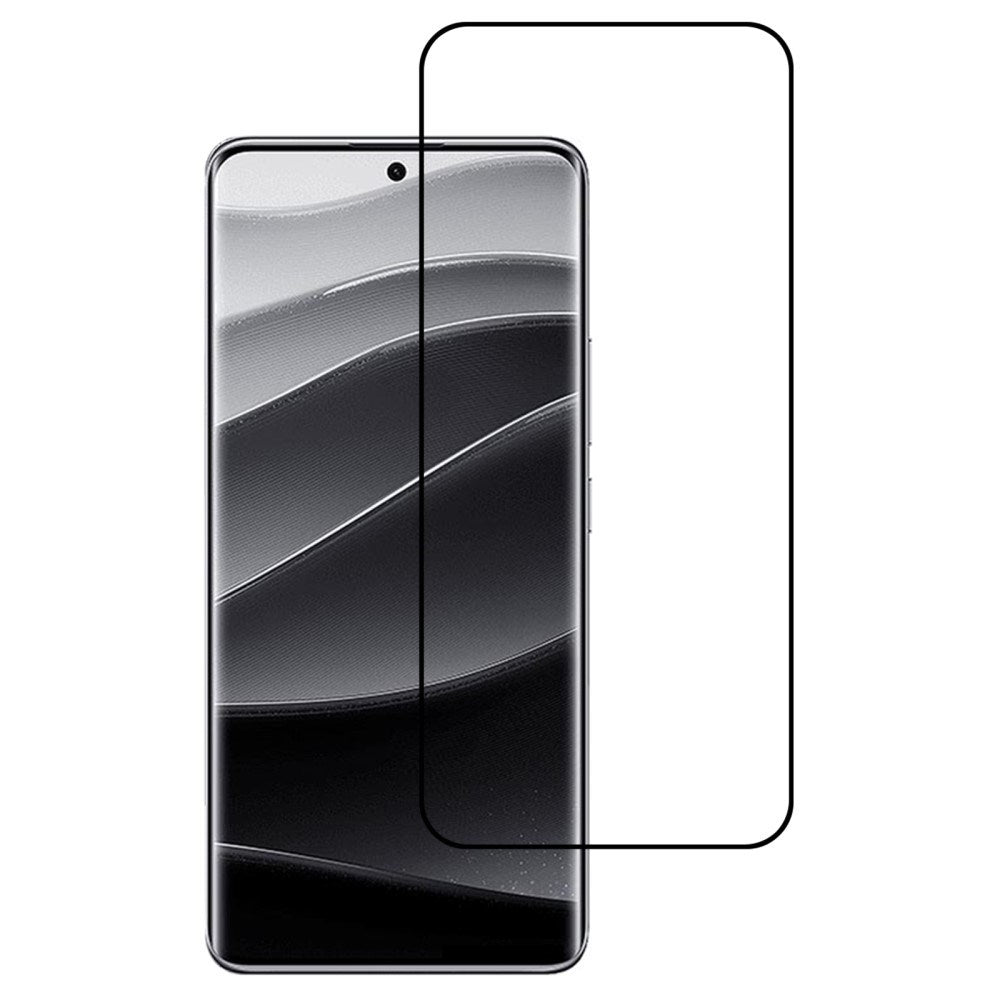Xiaomi Redmi Note 14 Pro+ / 13 Pro+ Full Fit Herdet Skjermbeskyttelsesglass - Gjennomsiktig / Svart