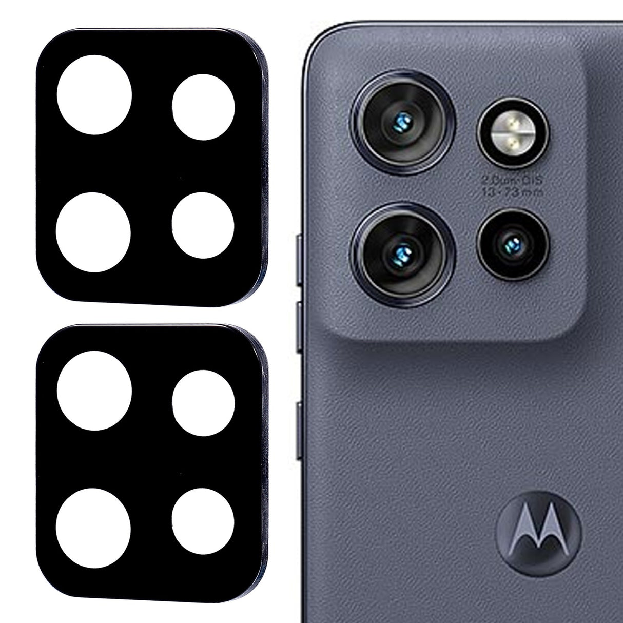 Motorola Edge 50 Neo 5G Herdet Beskyttelsesglass for Kameralinse - 2 stk. - Svart