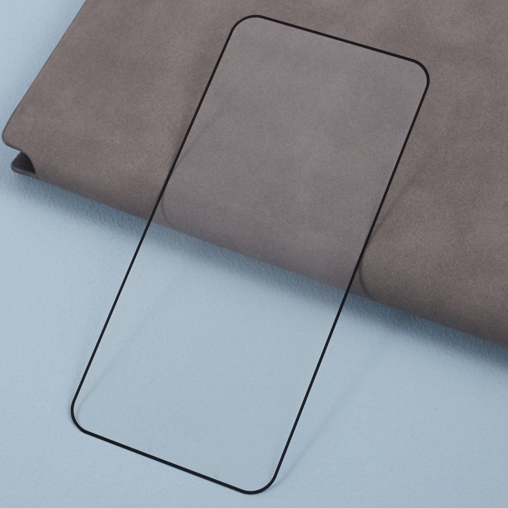 Samsung Galaxy S25 Full Fit Herdet Skjermbeskyttelsesglass - Gjennomsiktig / Svart Kant