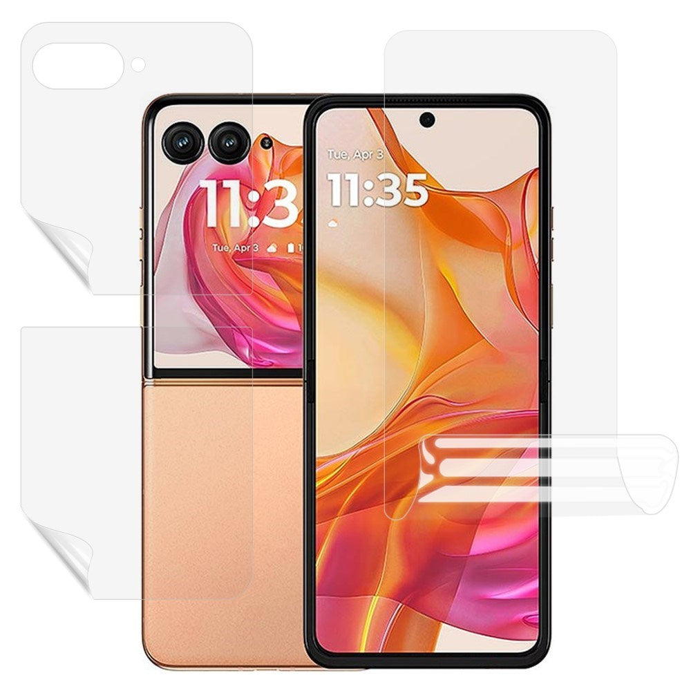 Motorola Razr 60 Ultra Skjermbeskytter - 3 Deler - Gjennomsiktig