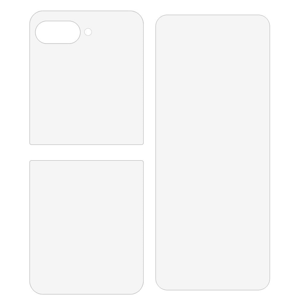 Motorola Razr 60 Ultra Skjermbeskytter - 3 Deler - Gjennomsiktig