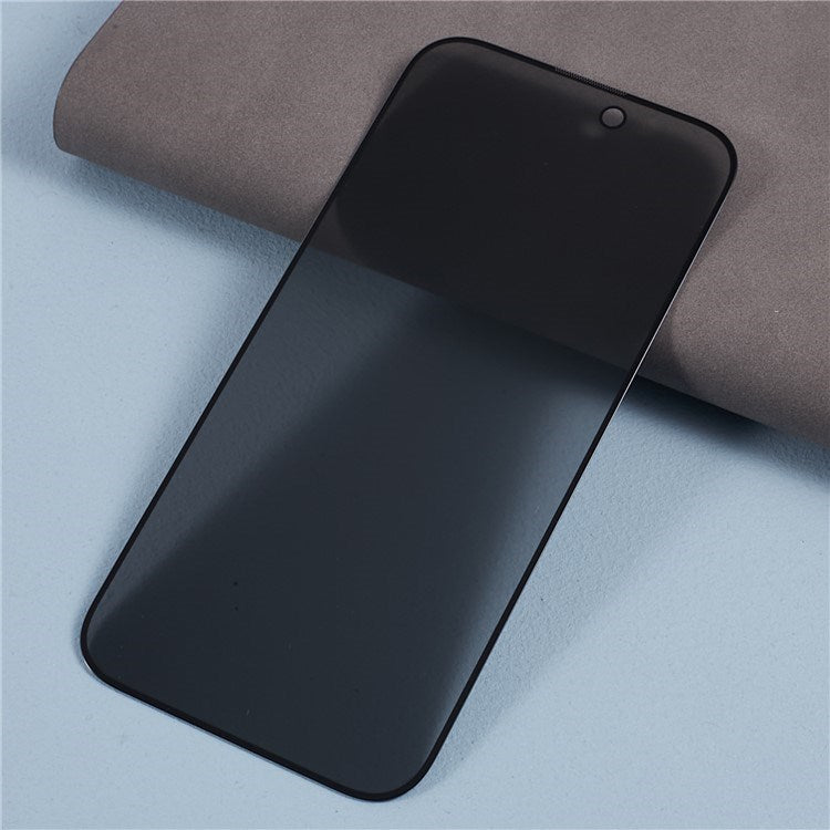 iPhone 17 Pro Full Fit Herdet Skjermbeskyttelsesglass - Privacy Funksjon - Gjennomsiktig