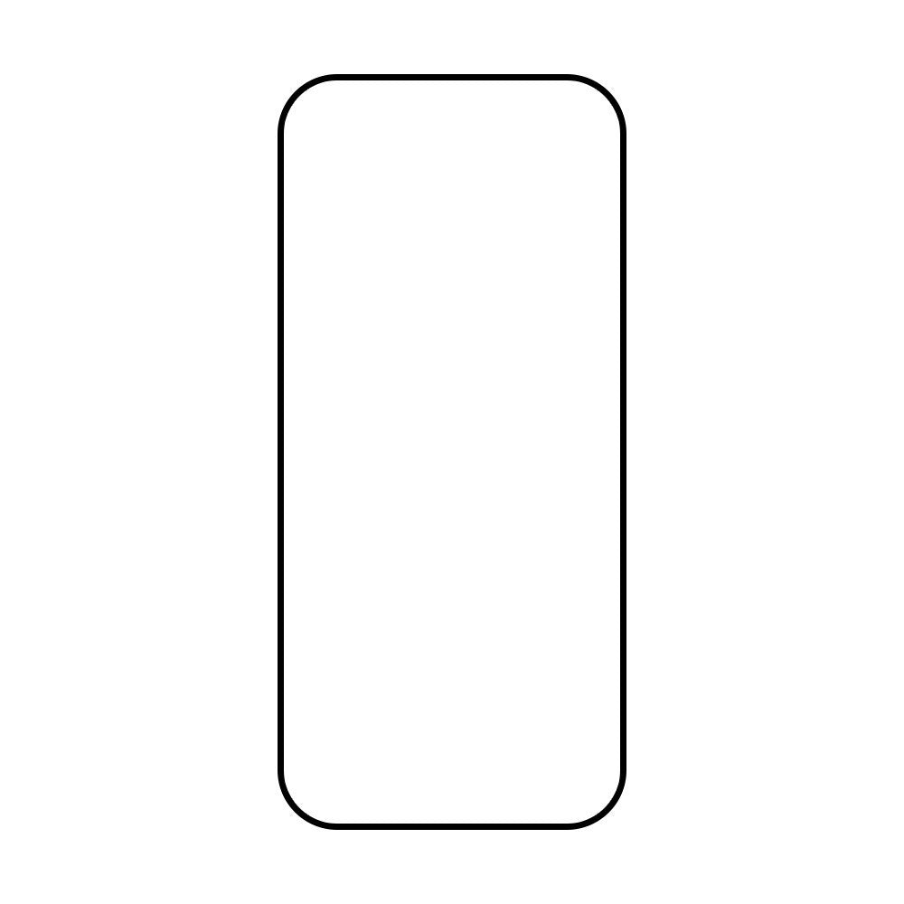 iPhone 17 Full Fit Skjermbeskyttelsesglass - Gjennomsiktig / Svart Kant