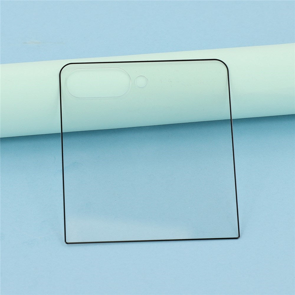 Samsung Galaxy Z Flip7 Skjermbeskyttelsesglass - Gjennomsiktig / Svart